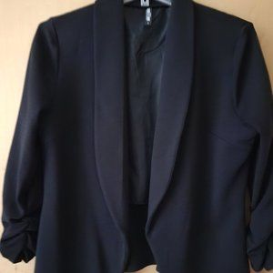 Lock and Love Women 3/4 Sleeve Blazer Open Front Blazer Jacket